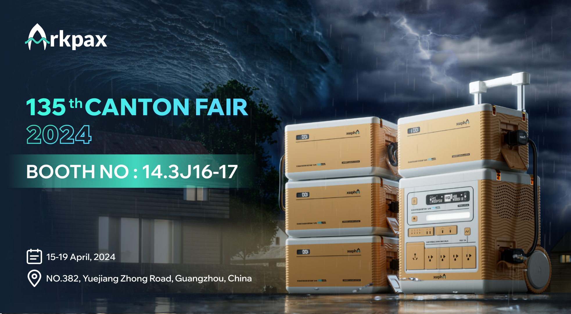 Discover Disaster Relief Backup Power at the 135th Canton Fair with Arkpax