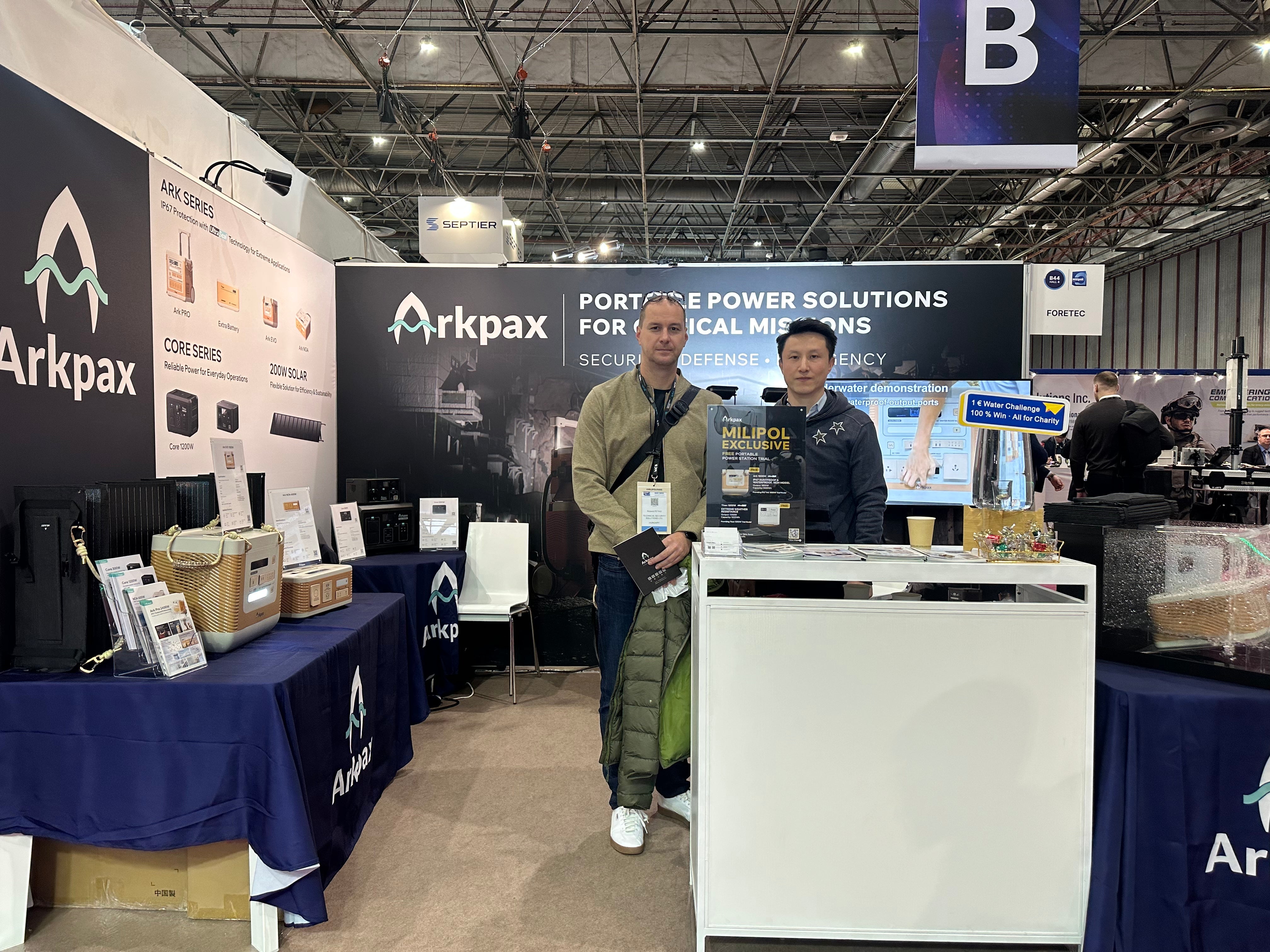 Arkpax Concludes Successful Milipol Paris 2025, Defining High-Reliability Energy Storage with an IP67 Water Immersion Test