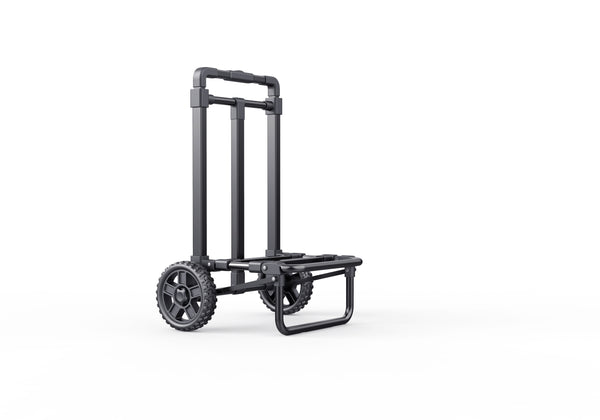 Folding Hand Truck - Compact and Lightweight Hand Truck Dolly Foldable, 110LB Luggage cart with 2 Wheels, for Luggage, Travel, Moving, Climbing, Office Use, Black